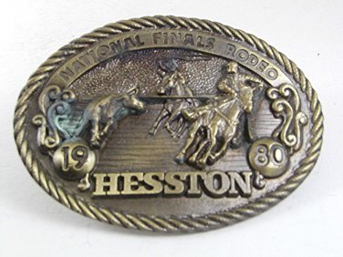 1980 National Finals Rodeo Belt Buckle By HESSTON 102617