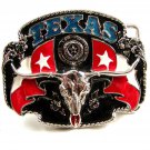 Texas Longhorn Enameled Belt Buckle 2182014