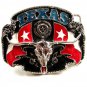 Texas Longhorn Enameled Belt Buckle 2182014