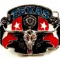 Texas Longhorn Enameled Belt Buckle 2182014