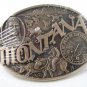 Vintage MONTANA Solid Brass Belt Buckle By ADM First Edition 121216 MINT IN PLAS