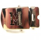 Military / Army Clamp Style Initial / Letter M Belt Buckle 9616