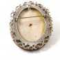 Vintage Silver Tone Porcelain Man Woman Violin Brooch / Pendant 121216