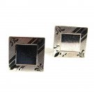Vintage Sterling Silver Dress Cufflinks Unbranded 31816