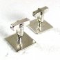 Vintage Sterling Silver Dress Cufflinks Unbranded 31816
