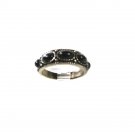 Vintage Southwest Sterling Silver Black Band Ring Sz 9 Unbranded 61016