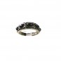 Vintage Southwest Sterling Silver Black Band Ring Sz 9 Unbranded 61016