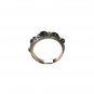 Vintage Southwest Sterling Silver Black Band Ring Sz 9 Unbranded 61016