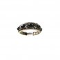Vintage Southwest Sterling Silver Black Band Ring Sz 9 Unbranded 61016