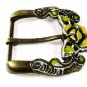Ed Hardy Brassy & Yellow Rose Belt Buckle 72116