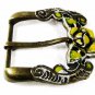 Ed Hardy Brassy & Yellow Rose Belt Buckle 72116