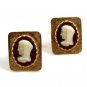 Vintage Marked Goldtone & Lady in White Cufflinks 10222013