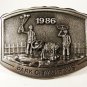 1986 Park City Utah Circus Belt Buckle by Michael Ricker 11215 W Original Box