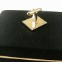 Vintage Silvertone Goldtone Initial E Cufflinks & Tie Tac In Box By SWANK 61217