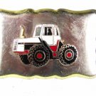 Vintage Silver Tone & Enameled Truck Belt Buckle 81216