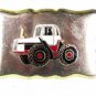 Vintage Silver Tone & Enameled Truck Belt Buckle 81216