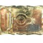 Vintage Silver Tone & Enameled Truck Belt Buckle 81216