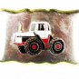 Vintage Silver Tone & Enameled Truck Belt Buckle 81216