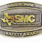 Texas Sabine Mine SMC Safety Award Brass Belt by CD HIT 121715