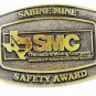 Texas Sabine Mine SMC Safety Award Brass Belt by CD HIT 121715