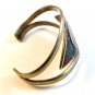 Vintage Mexican Sterling Silver Aztec Calender Cuff Bracelet