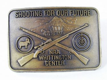 Shooting For Our Future NRA Whittington Center Belt Buckle Unbranded 5916
