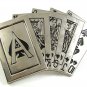 Vintage Spades Royal Flush - Reverable A Belt Buckle 3717