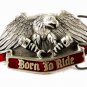 Born To Ride Eagle Belt Buckle By GREAT AMERICAN BUCKLE CO 32216