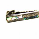 Mexican Taxco Sterling Silver Abalone Eagle Mark Tie Clasp by FRA 82015
