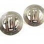 Vintage Silvertone Initial / Letter Monogrammed Cufflinks 71017