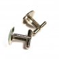 Silvertone Blue & Green Swirl Cufflinks Unbranded Made In Italy 101515