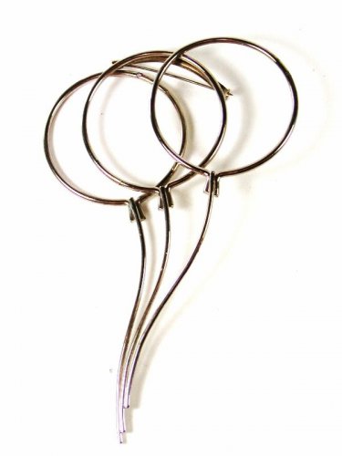 Vintage Silvertone 3 Balloons Brooch Unbranded 42616