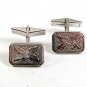 Vintage Sterling Silver Flower Cufflnk By SMIBO 93017