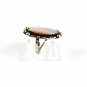 Native American Sterling Silver Pink Mother Pearl Ring Sz 6 Unbranded 53116