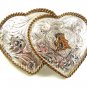 Sterling Plate 2 Hearts Initial A Belt Buckle By MONTANA SILVERSMITHS 13017