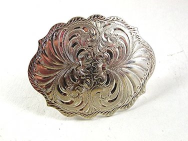 Western Cowgirl Sterling Silver Plate Ladies Belt Buckle By AWARD DESIGNS 51617
