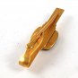 1950's Gold Tone Black Initial E Tie Clasp By HICKOK USA 91916
