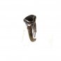 Sterling Silver Black Heart Ring Size 9 Unbranded 41316