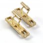 1970's Gold Tone & Green Cufflinks By S In Shield 31317