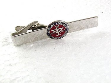 Vintage AFL CIO American Federation Of Technical Engineers Tie Clasp 7717