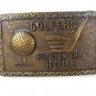 Vintage Golfers Put It In The Hole Belt Buckle 72716
