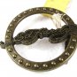 Ed Hardy Round Brassy Tone Belt Buckle 72116