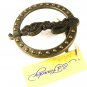 Ed Hardy Round Brassy Tone Belt Buckle 72116