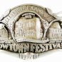 1989 Ellsworth Cowtown Festival Belt Buckle By PRAIRIE ENTERPRISES 41116