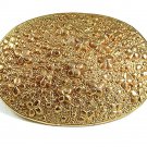 Vintage Goldtone Belt Buckle Made In USA 41017