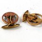 Vintage Gold Tone Egyptian Pharoph Cufflinks / Buttons 111516