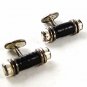 Silver Tone & Black Cufflinks By COLE & HAAN 121916