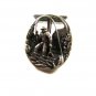 Sterling Silver Fisherman Catchiing a Trout Single Cufflink Unbranded 12815