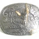 1991 National Finals Rodeo Belt Buckle By HESSTON MIP 9317