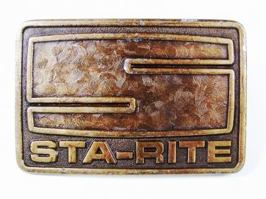 1976 STA-RITE Brass Belt Buckle 8216